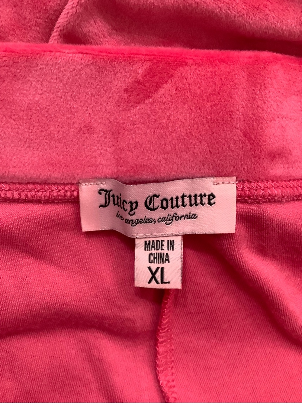 Juicy Couture Bright Pink Velour Sweatpants & Sweatshirt Lounge Set - Picture 11 of 13